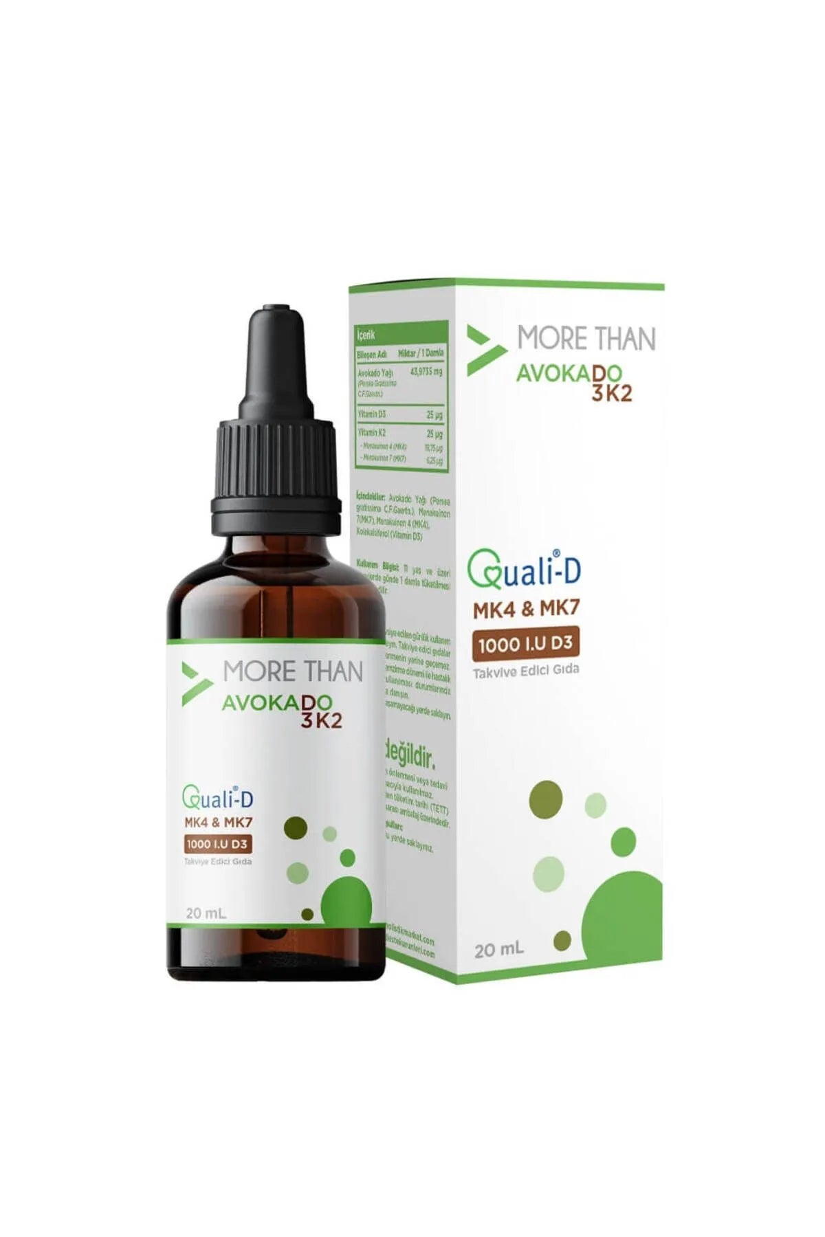 MORE THAN Avocado D3k2 20 ml Damla