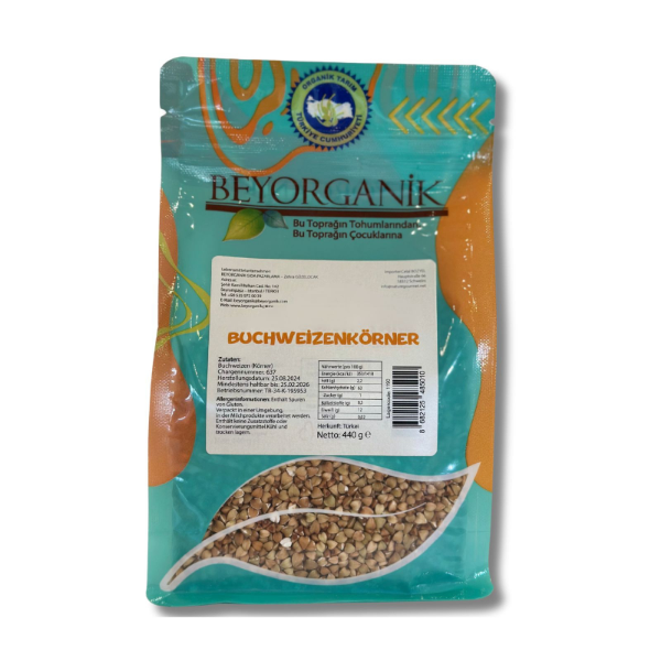 Bio Buchweizen 440 g (Pestizid- und Aflatoxin-Analyse)- Beyorganik Karabuğday