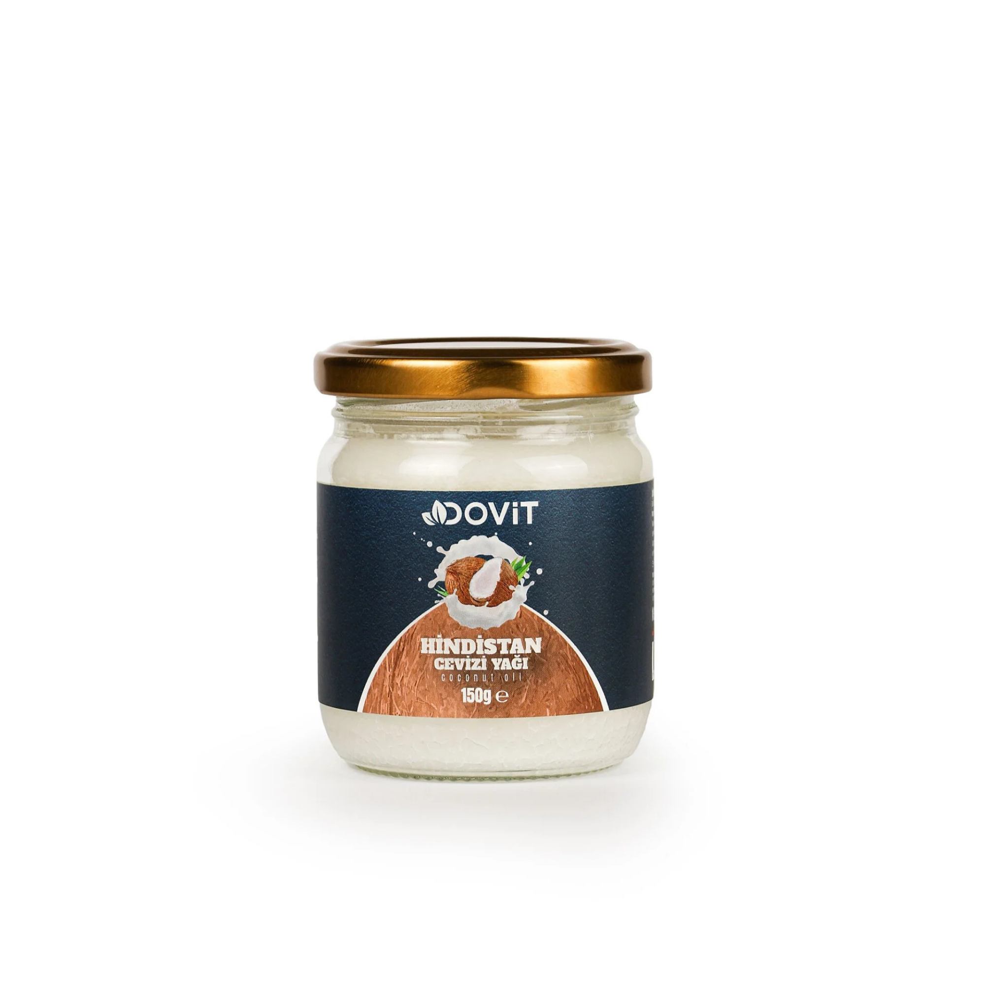 Dovit Kokosöl für die Haut – Feste Naturkosmetik (150 g)