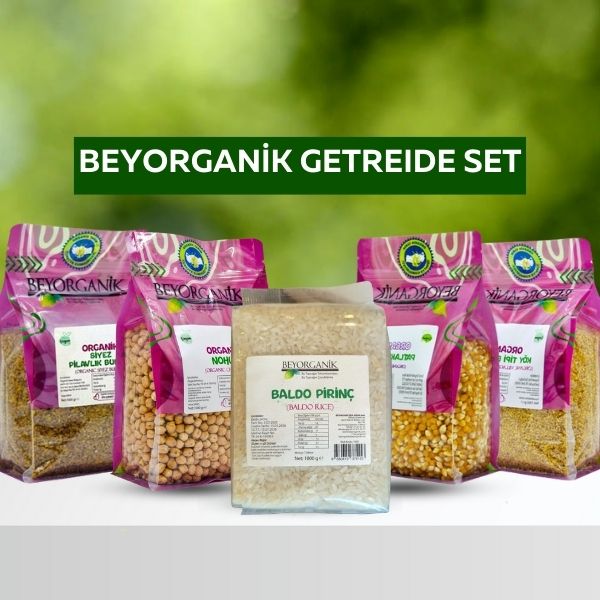 5-Teiliges Getreide-Set (5 × 1 kg) – Beyorganik  5'li tahıl Seti