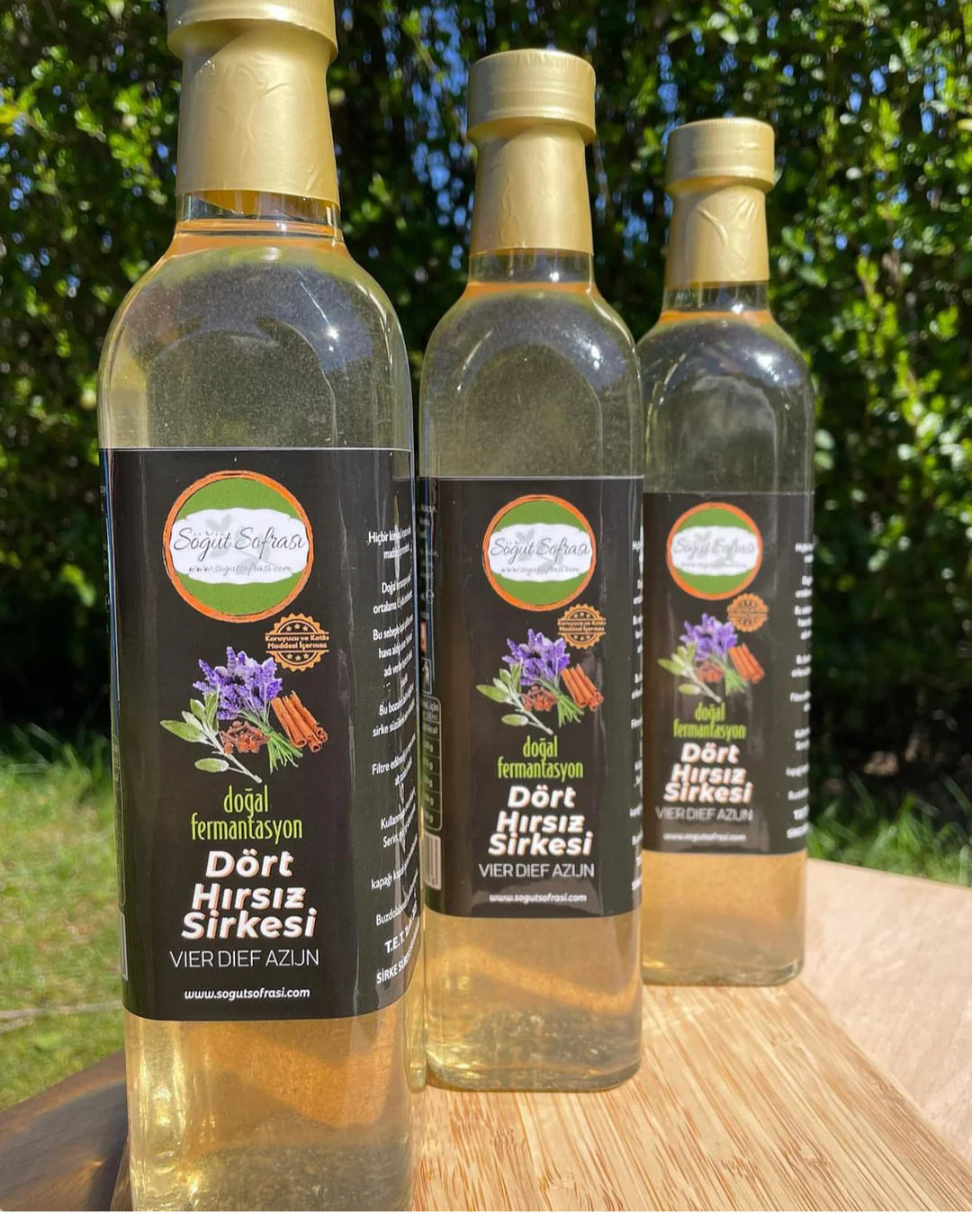 Vier Diebe Essig 500 ml- Naturfermentierter Kräuteressig von Ege Çarşısın