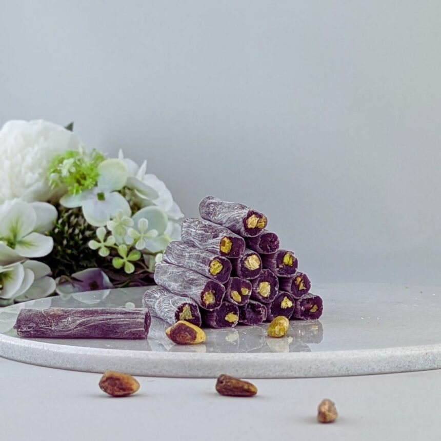 Türkisch Delight mit Brombeer- und Pistazienfinger 250 gzip