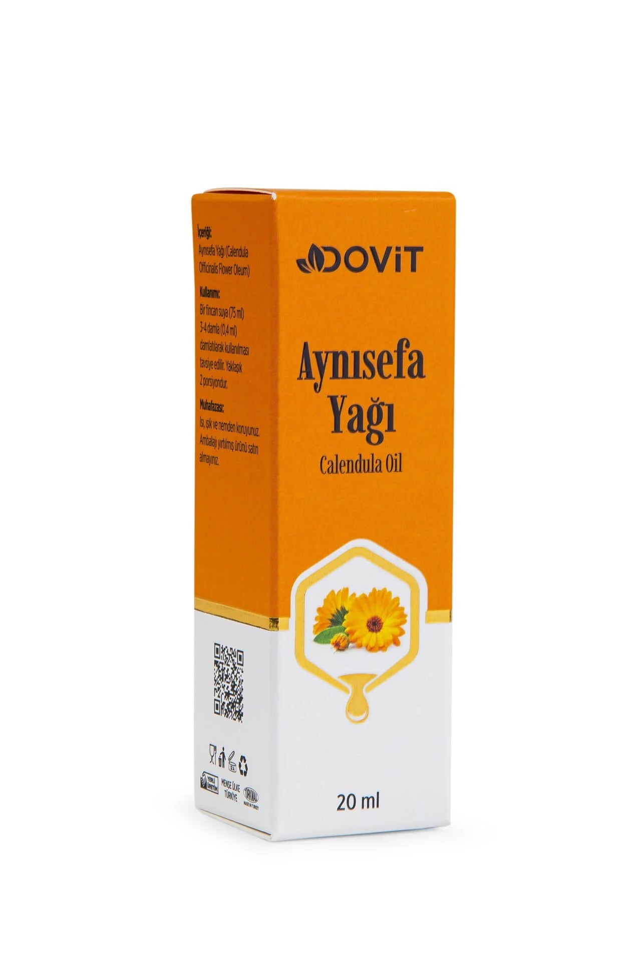DOViT Ringelblumenöl 20 ml – 100% Reines Calendula Öl für Hautpflege