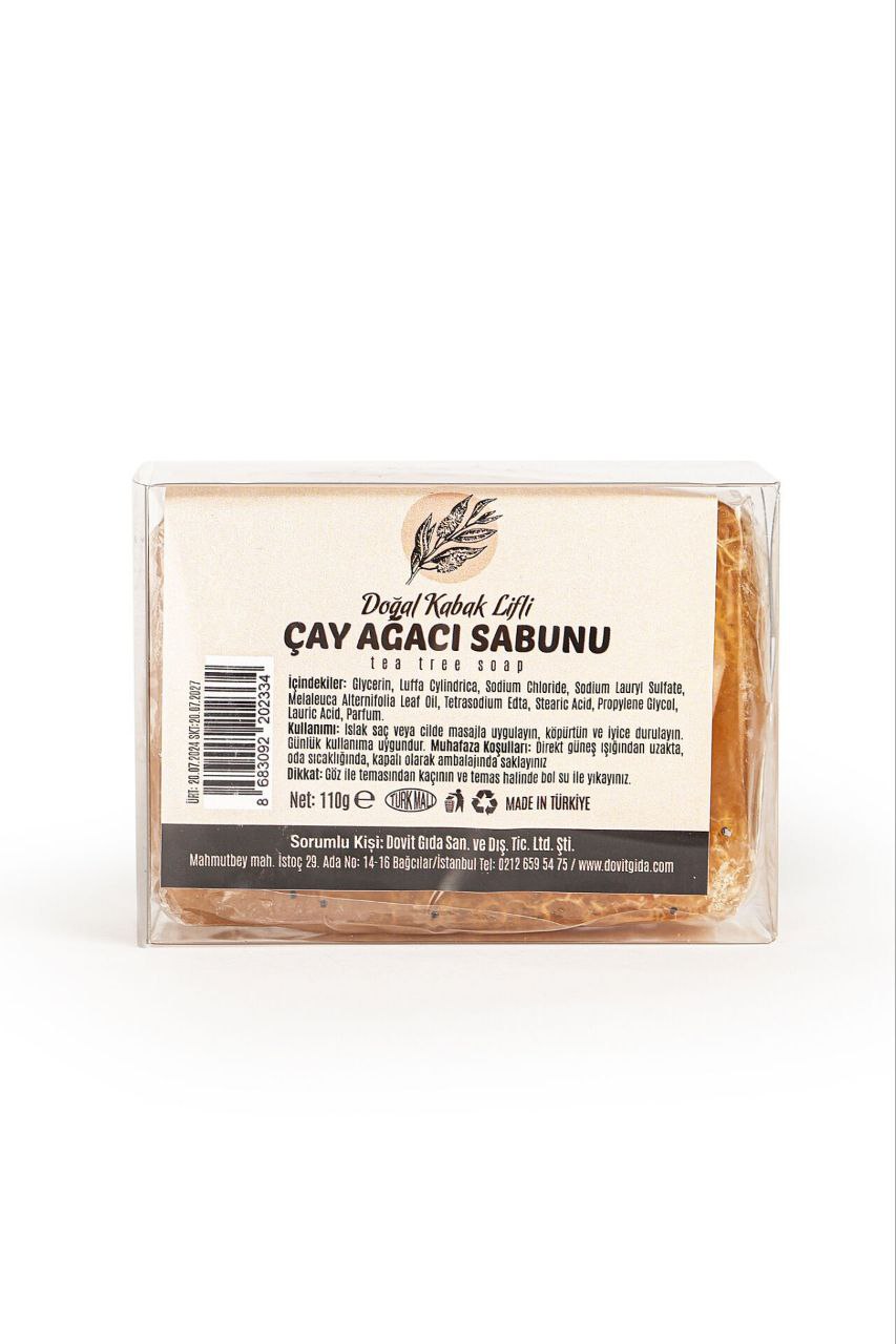 Teebaum-Seife mit Kürbis-Fasern 110g