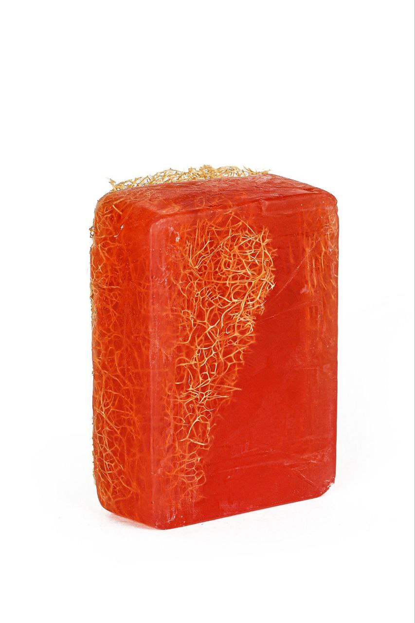 Rosen-Seife mit Kürbis-Fasern 110g