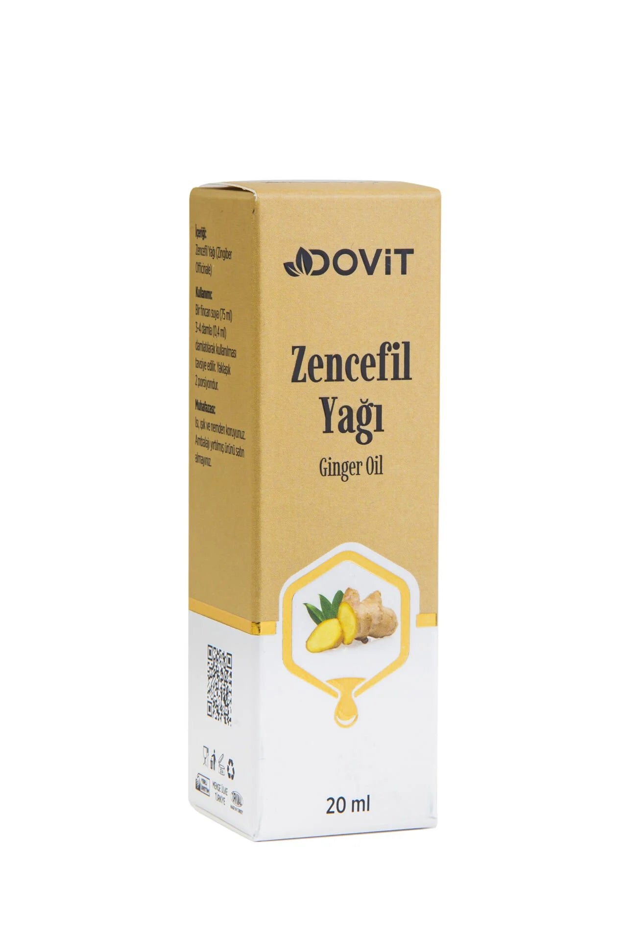 Dovit Ingweröl 20 ml / Dovit Zencefil Yağı – Natürliche Pflege & Aroma