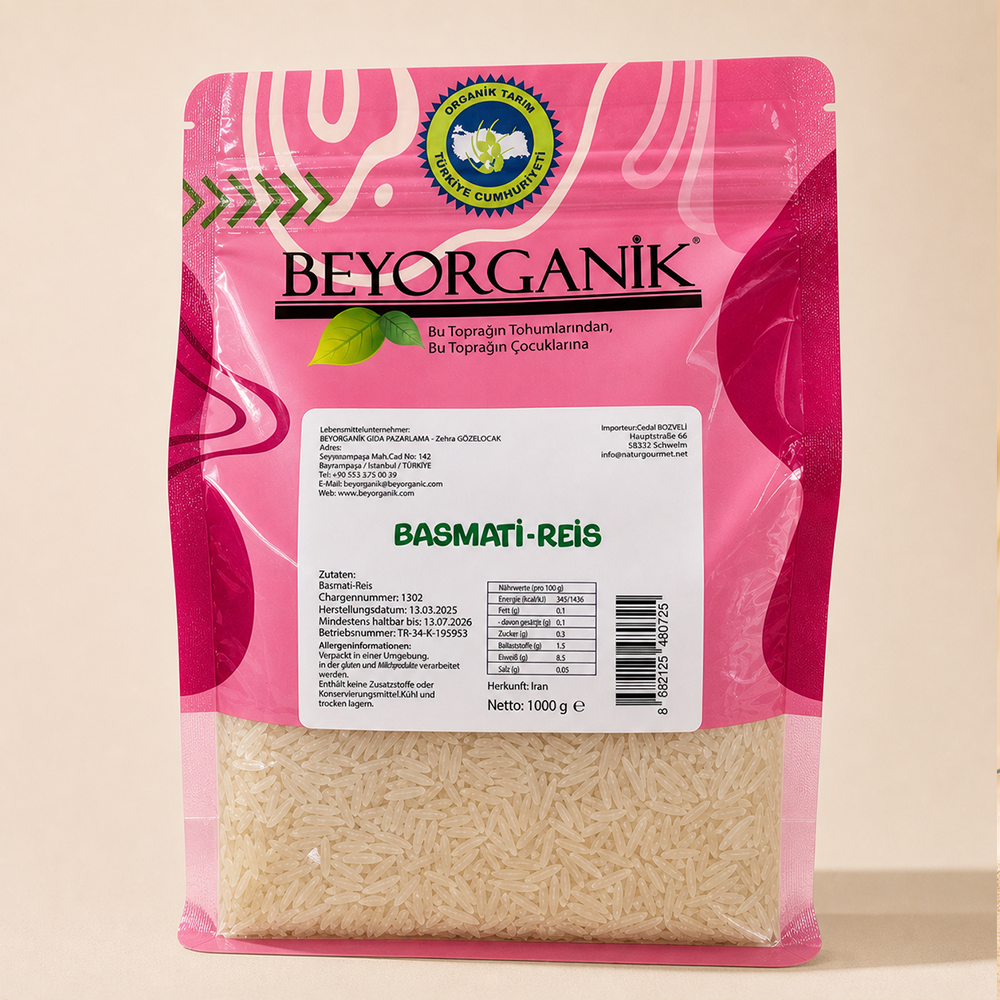 Bio Basmati Reis - Beyorganik Basmati Pirinç