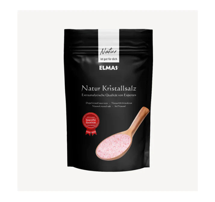 Elmas ORGANİK Doğal Kristal Tuz (ince) – %100 saf ve işlenmemiş