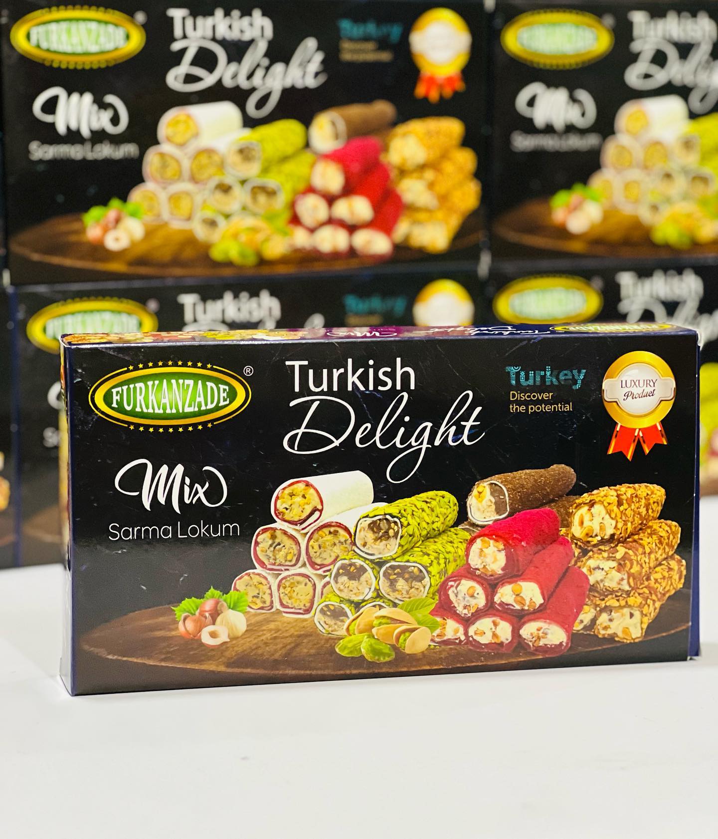 Furkanzade Türkische Mix-Rollen-Lokum 400 g