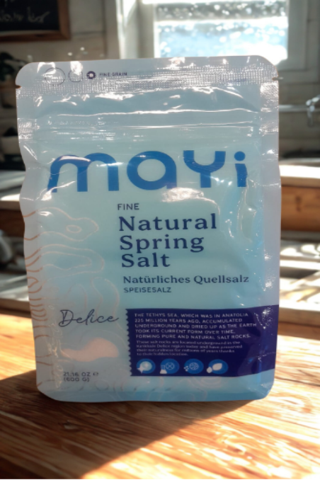 Mayi Salz - Feines gemahlenes natürliches Schweißsalz 600g