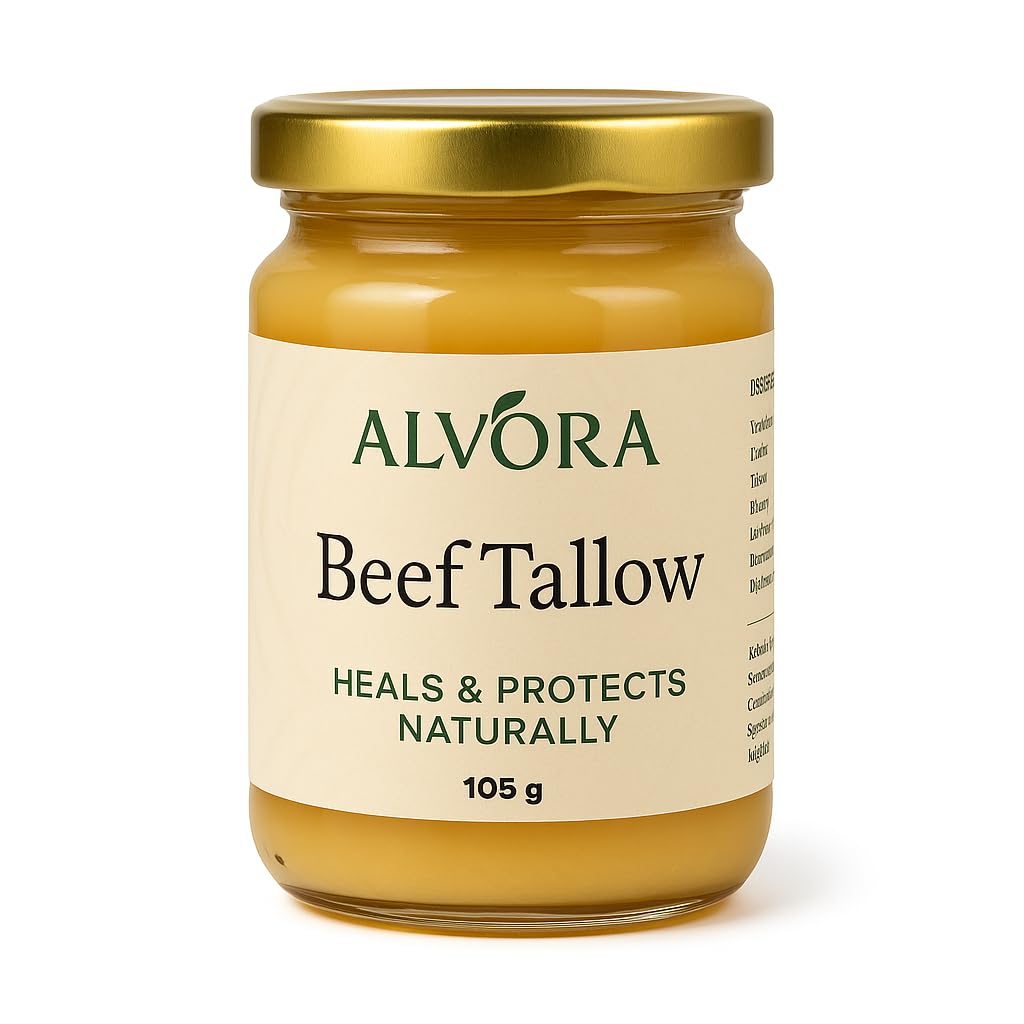 ALVORA Rindertalg Doppelpack – 2×105 g Natürlicher Talg-Balsam für Hautpflege