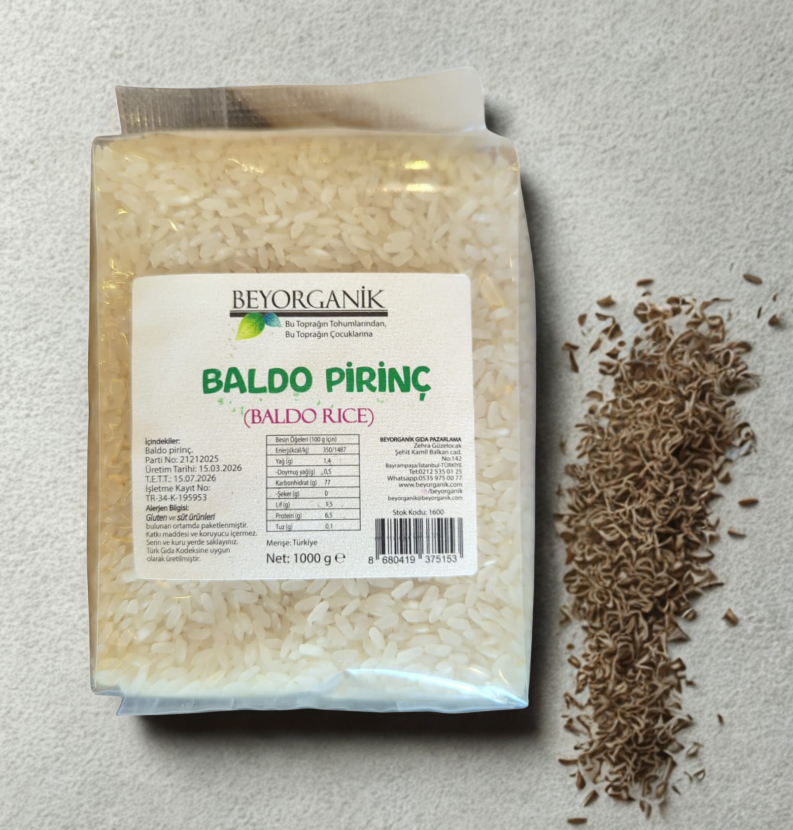 BEYORGANIK BALDO REIS – 1000 g