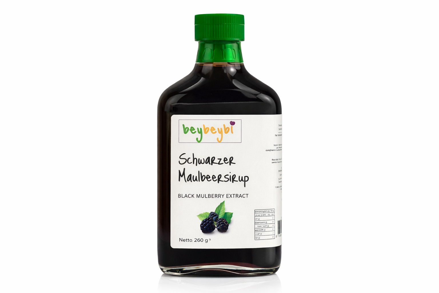 Beybeybi Ohne Zucker Schwarzer Maulbeeren Extrakt - 260g MHD: 06.05.2026