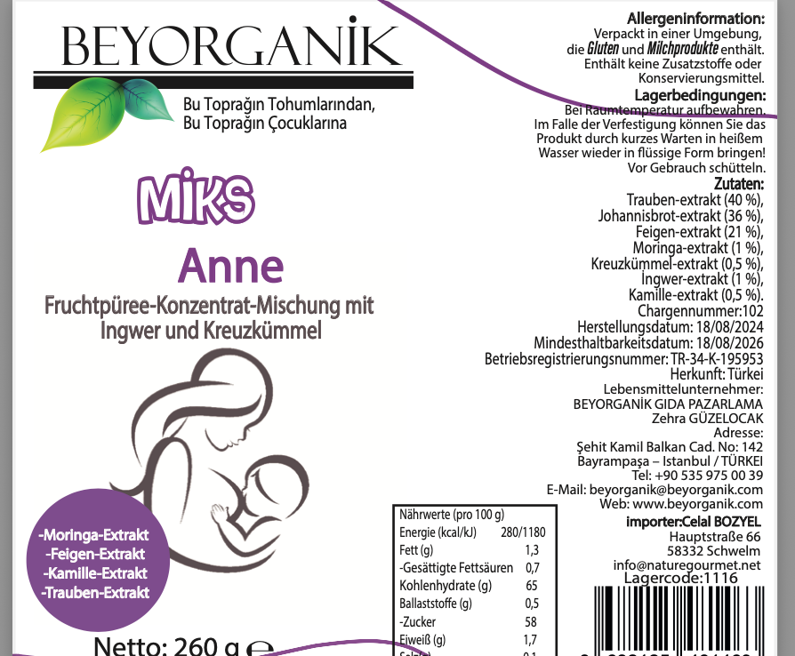 Beyorganik Mom's Mix 315g