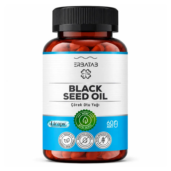 Erbatab Schwarzkümmelöl Kapseln – Black Seed Oil – 60 Kapseln