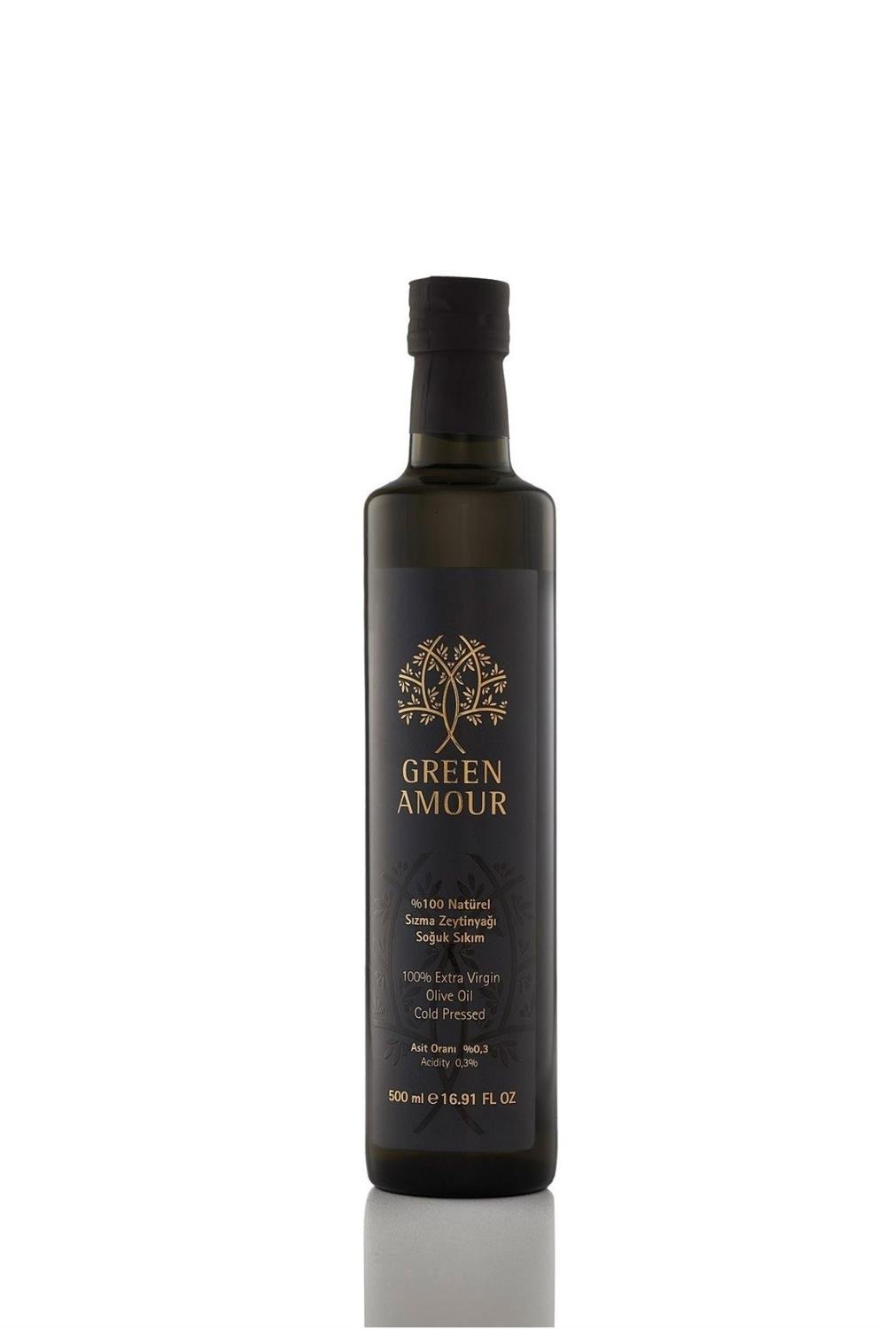 Green Amour %100 Sızma Zeytinyağı 500 ml – Doğal. Saf. Akdenizli. 