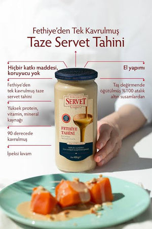 Servet Einzel Geröstetes  Fethiye Tahini Hochwertiges Tahini Kaufen