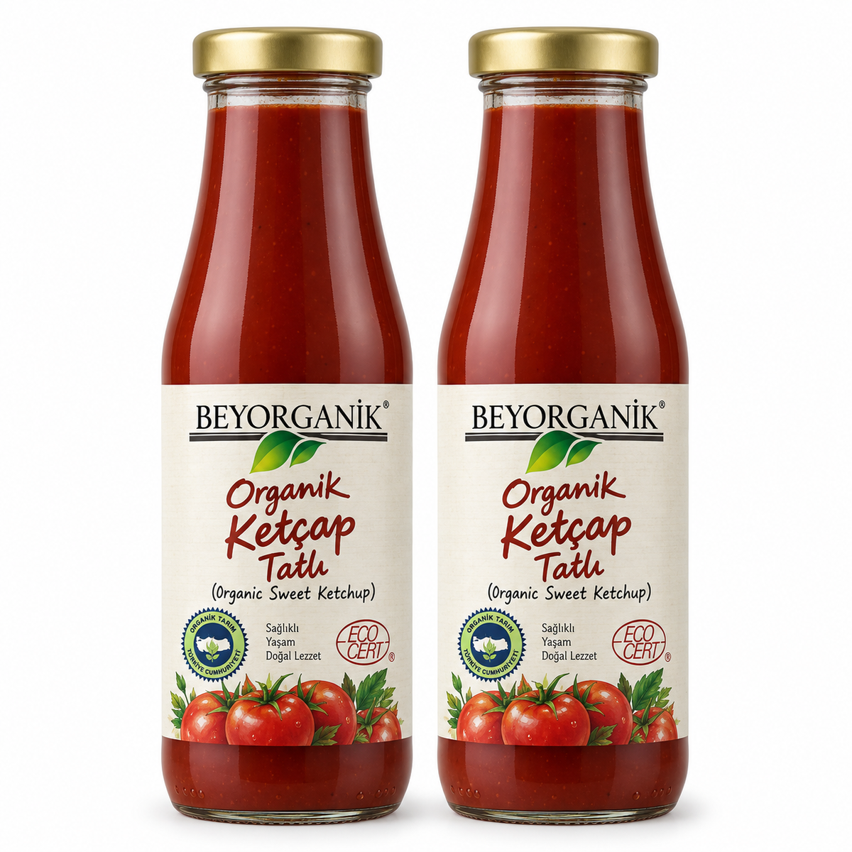 2 Stück Bio süßer Ketchup 250 cc (MHD: 19.03.2026)
