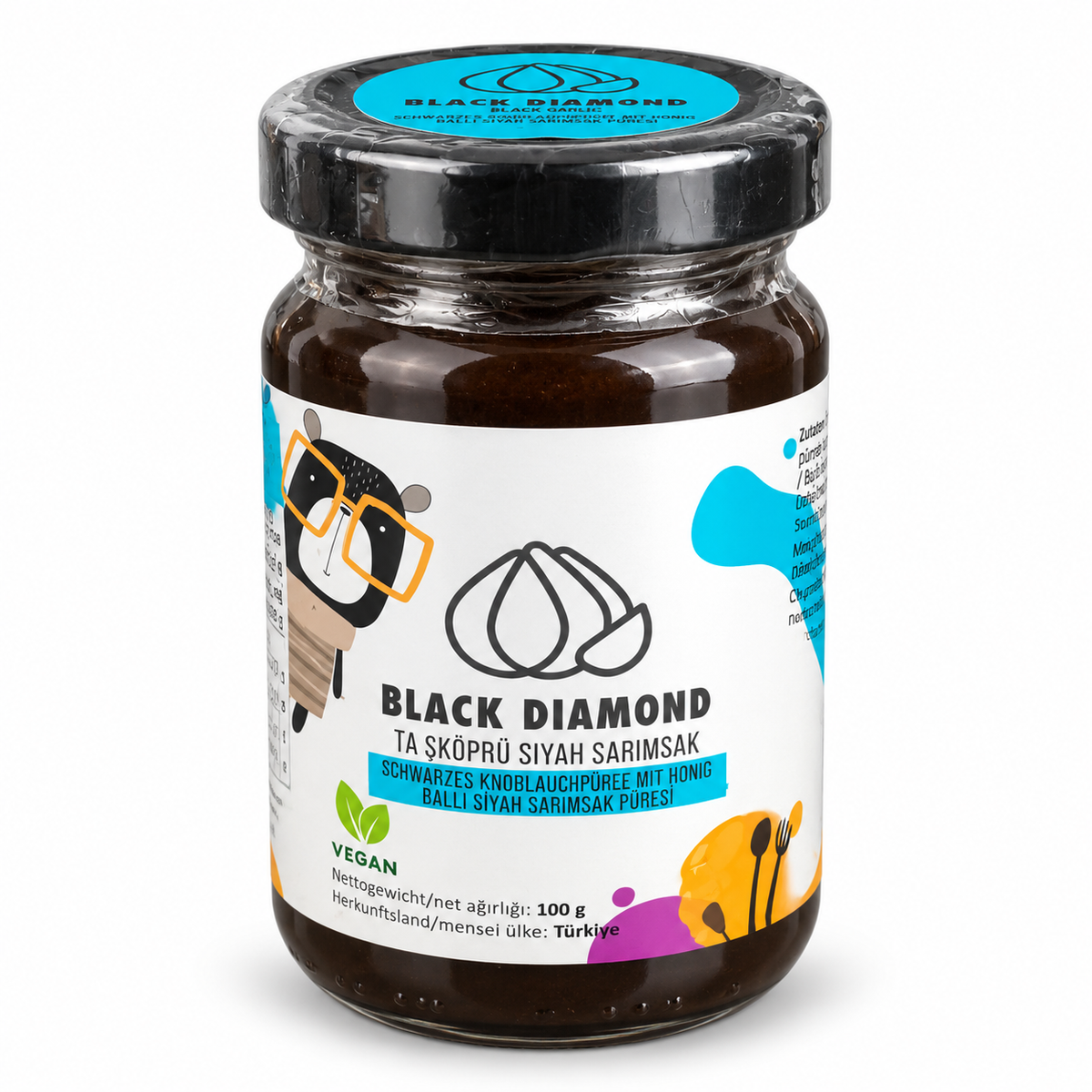 Black Diamond Schwarzes Knoblauchpüree mit Honig Vegan MHD:10.03.2025