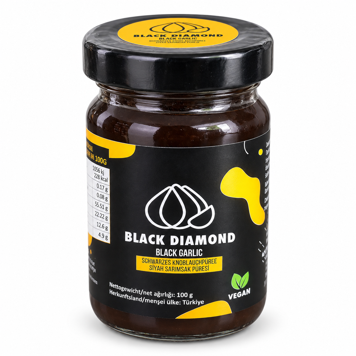 Black Diamond Schwarzes Knoblauchpuree Vegan (MHD: 10.03.2025)