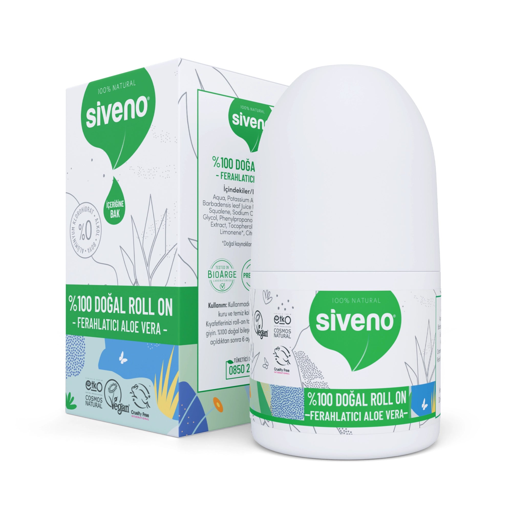 Natürlicher Roll-On Aloe Vera Deodorant – Schweißgeruch vorbeugend, pflanzlich, fleckenfrei, vegan