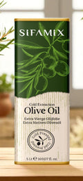 ⁠SifaMix Naturreines Olivenöl 5 L – Kaltgepresst & Hochwertig
