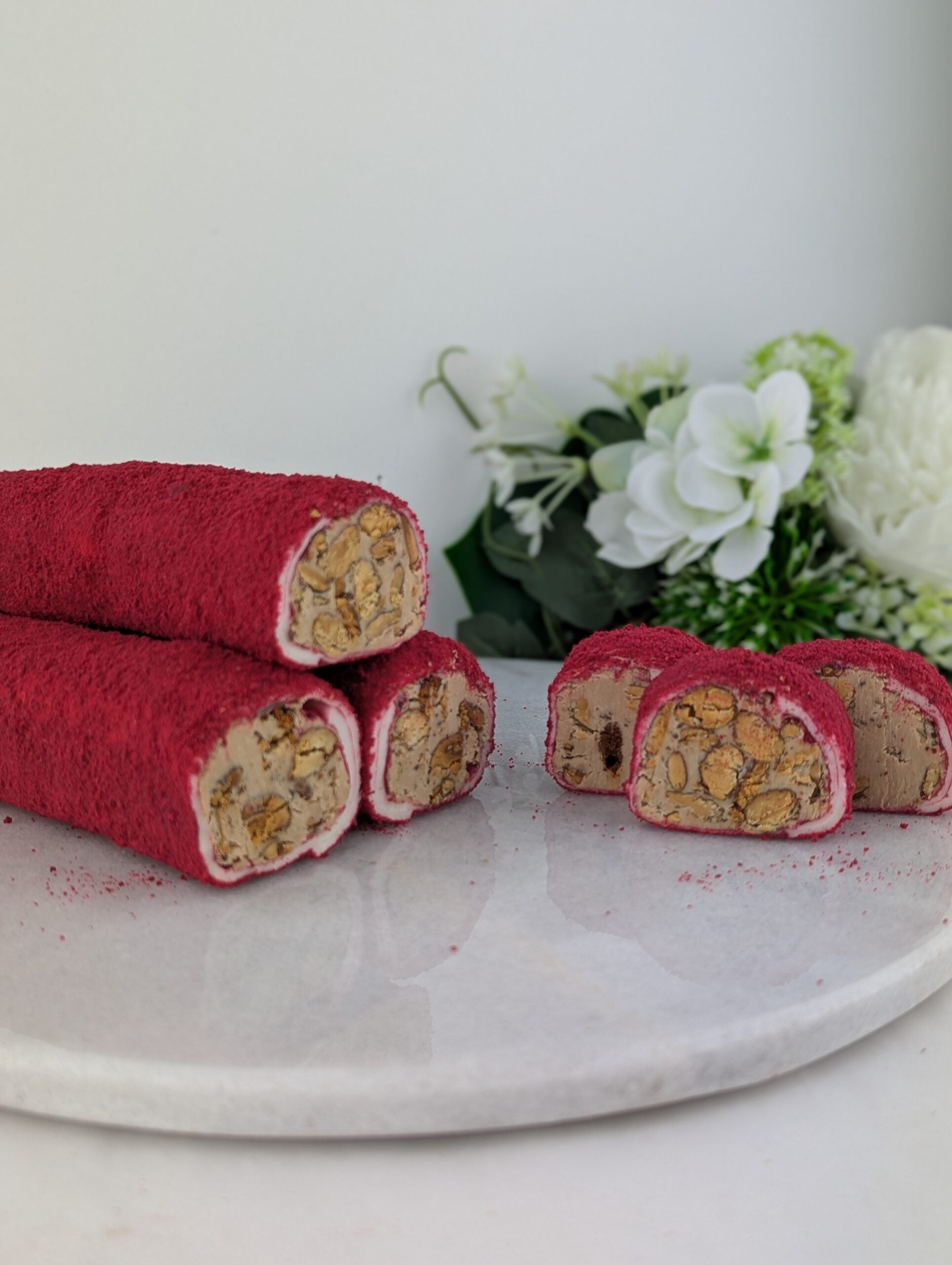 🍓🌰 Sarma-Himbeer-Lokum und Mandeln – 250 g