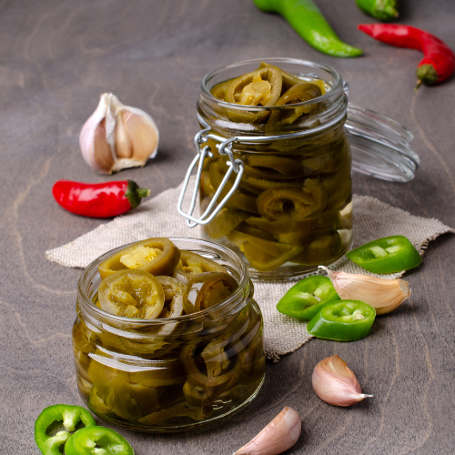 Hausgemachte Eingelegte jalapeños  1 kg