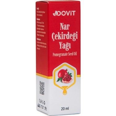 Dovit Granatapfelkernöl 20 ml – Natürliches Pflegeöl aus Granatapfelkernen