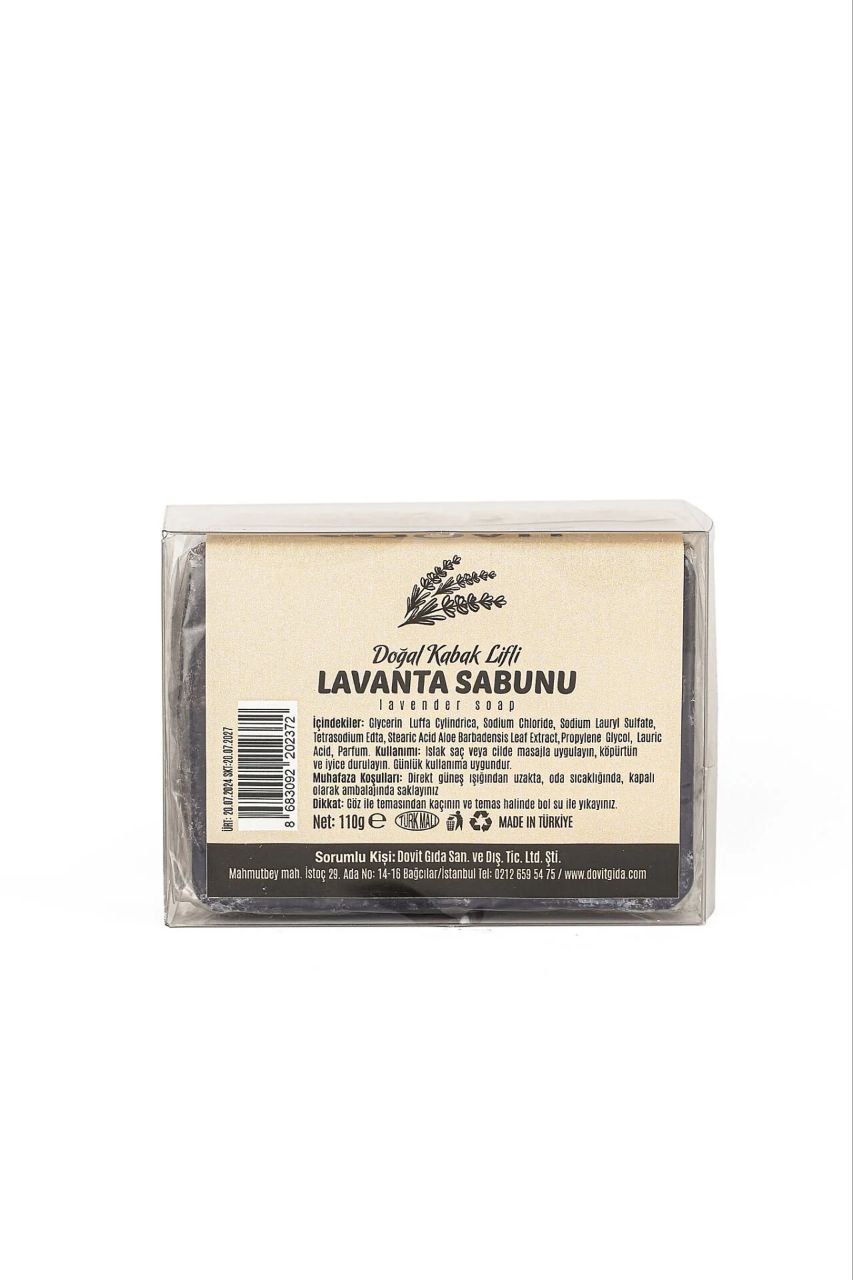 Lavandel-Seife mit Kürbis-Fasern 110g