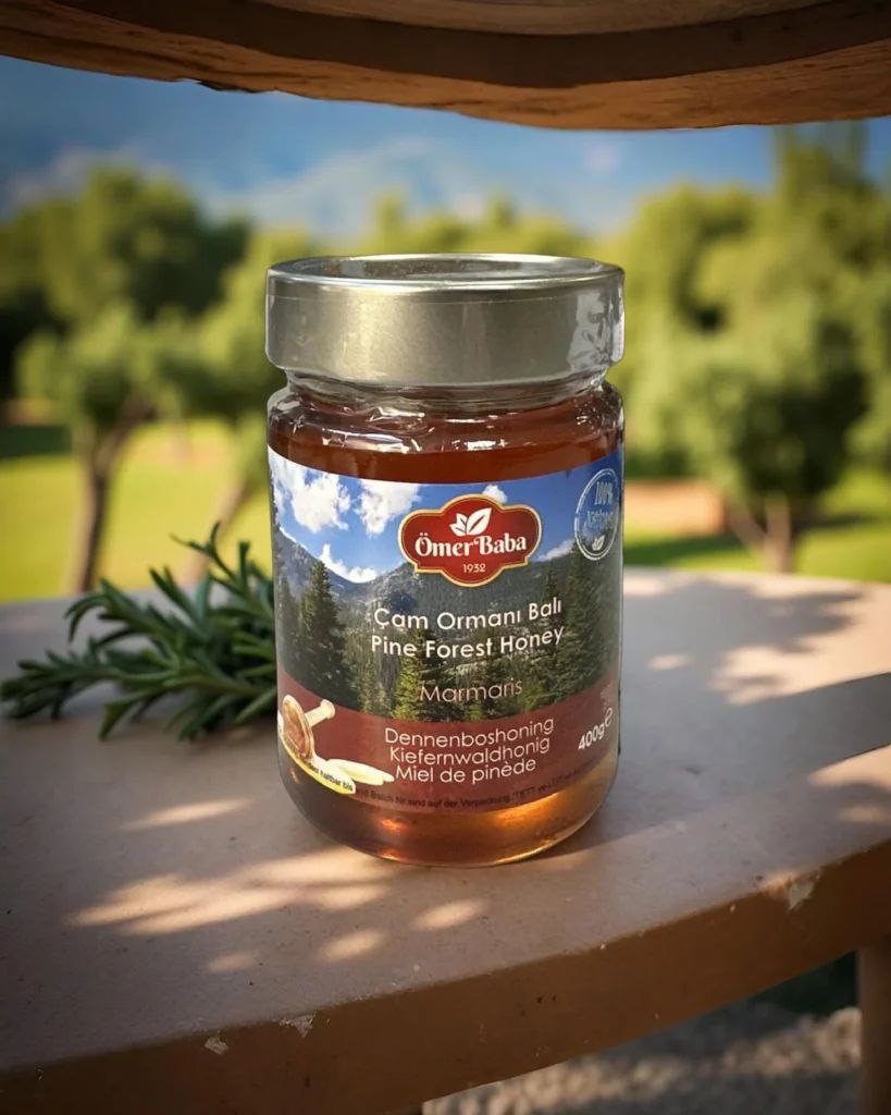 Ömer Baba 100 % natürlicher, echter Kiefernhonig (Marmaris) 400 g