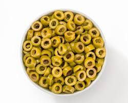 Geschnittene grüne Oliven – 350 g