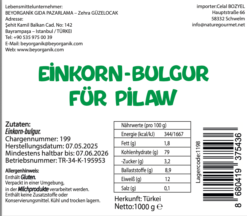 Beyorganik – 5-teiliges Getreide-Set (5 × 1 kg)