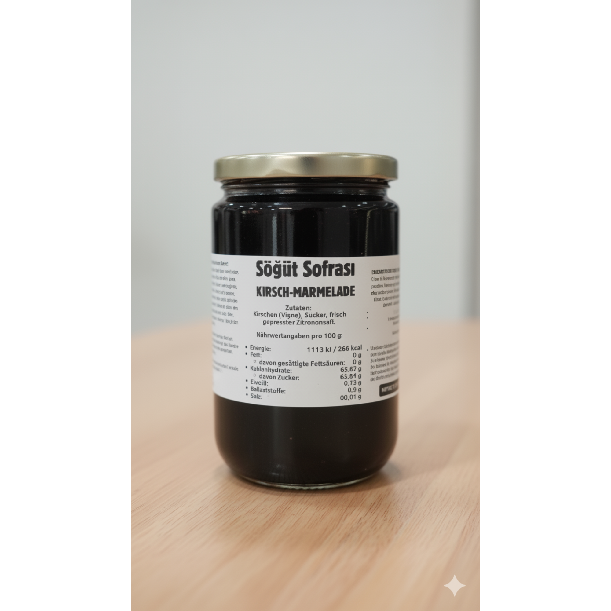 Söğüt Sofrası Kirsch Marmelade 750 g